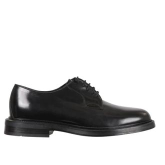 Antica Cuoieria Business Shoes, male, Black, Size: 11 US Elegant Black Flat Shoes