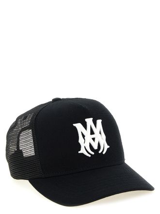Amiri AM342649BM MA Logo Trucker Baseball Cap - Black