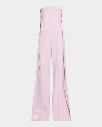 Zimmermann Clash Wide-Leg Tuxedo Jumpsuit
