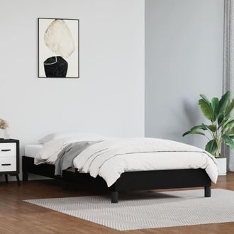 vidaXL Estructura De Cama Sin Colch&oacute;n Cuero Sint&eacute;tico Negro 80x200 Cm Vidaxl