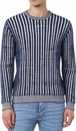 Moorer Crew Neck Sweater In Navy