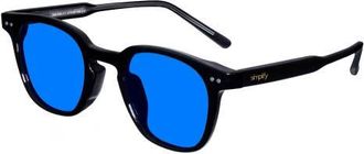 Simplify Alexander Polarized Sunglasses in Black/blue at Nordstrom