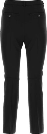 Sportmax Womens Black Wool Navetta Pant 003 Exterior: Pantaloni Trousers