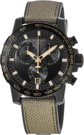 Tissot Supersport Chrono Black Dial Fabric Strap Mens Watch T125.617.37.051.01