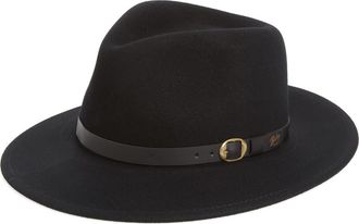 Bailey Briar Wool Fedora in Black at Nordstrom, Size X-Large