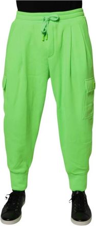 Dolce & Gabbana Cargo Jogger Trainingsbroeken - Heren - Sweatpants - Groen - XS - Polyester - Broeken