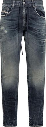 Diesel Jeans slim con effetto vissuto - Blu