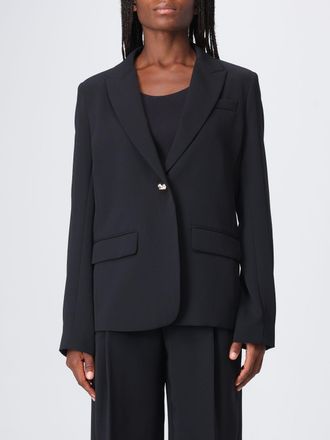 Twinset Blazer corto in cr&ecirc;pe slim fit con chiusura a un bottone e rever