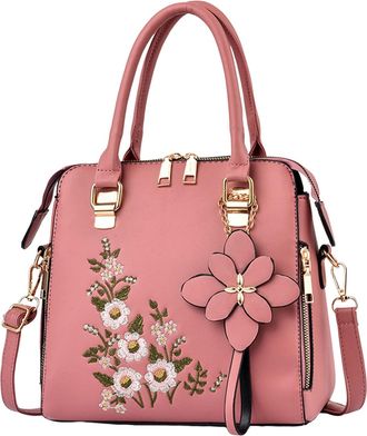 Generic Briefcase for Women Stylish Fashion Embroidered Handbag For Middle Simple One Shoulder Crossbody Bag Women Briefcase Bags for Work (RD2, One Size)