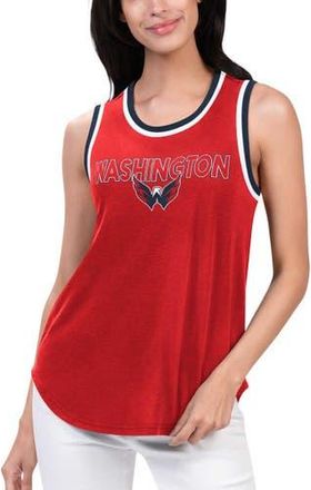 G-III 4Her by Carl Banks Womens G-III 4Her by Carl Banks Red Washington Capitals Strategy Tank Top at Nordstrom, Size Medium