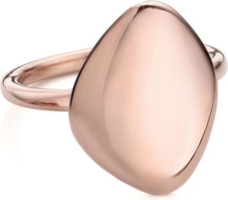 Monica Vinader Rose Gold Nura Teardrop Bold Ring