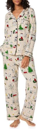 Bedhead Pajamas Peanuts Print Stretch Organic Cotton Pajamas in Peanuts Celebration at Nordstrom, Size X-Small