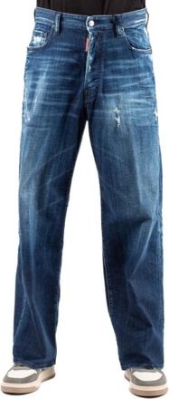 Dsquared2 Straight Jeans - Heren - Regular Fit Jeans - Blauw - M - Katoen - Jeans