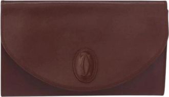 Cartier Pre-owned Clutches, female, Red, Size: ONE SIZE Pre-owned Leather Clutch
