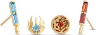 Girls Crew Star Wars Choose Your Side Set of 4 Mismatched Stud Earrings in Gold at Nordstrom