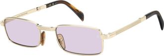 Eyewear by David Beckham DB 99 Origami Zonnebril - Heren - Zonnebrillen - Geel - 53 MM - Accessoires