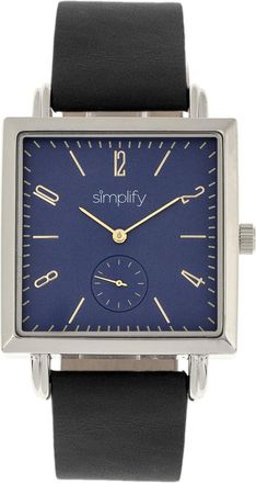 Simplify Vereenvoudig het 5000 lederen bandhorloge