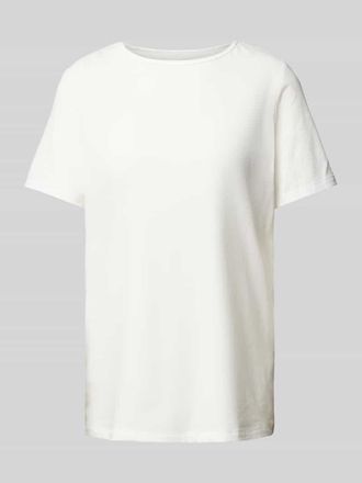 sloggi T-Shirt mit geripptem Rundhalsausschnitt in Offwhite, Größe XS