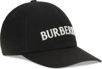 Burberry Mens Black Cotton Cap (baseball Hat)
