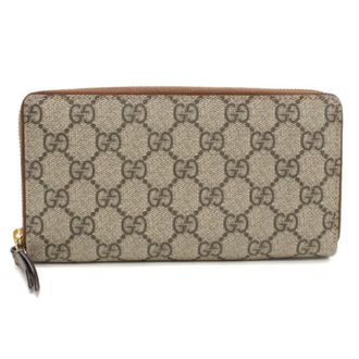Gucci Beige Pvc Long Wallet (Bi-Fold) (Pre-Owned)
