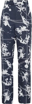 Thom Browne printed trousers - Blue