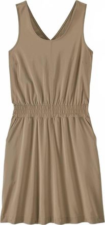 Patagonia Womens Terrebonne Traveler Dress In Seabird Grey