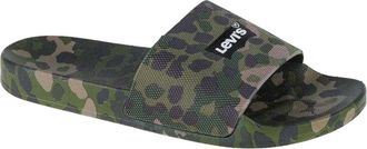 Levi's Heren Juni Postzegel Sliders (Groen)