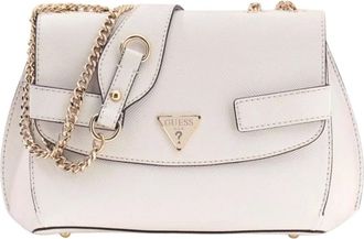 Guess Tassen, Dames, Wit, ONE Size, Leer, Serenova Schoudertas
