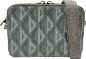Dior Pre-owned Cross Body Bags, female, Gray, Size: ONE SIZE Pre-owned Fabric dior-bags