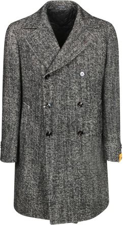 Tagliatore Arden Double-Breasted Coat - Heren - Mantel - Veelkleurig - XL - Wol - Jassen