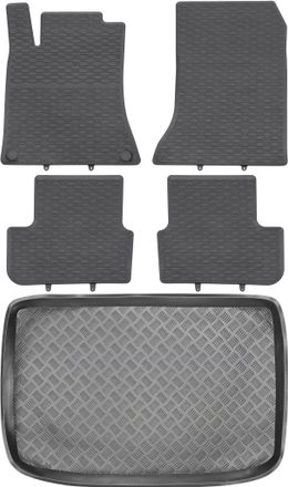 OEM Juego De Alfombrillas De Goma Para Coche Y Maletero Para Mercedes Clase A W176 Hatchback (2012-2018)