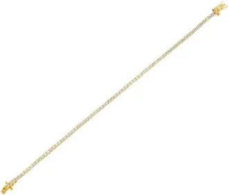Adina's Jewels Cubic Zirconia Tennis Anklet in Gold at Nordstrom