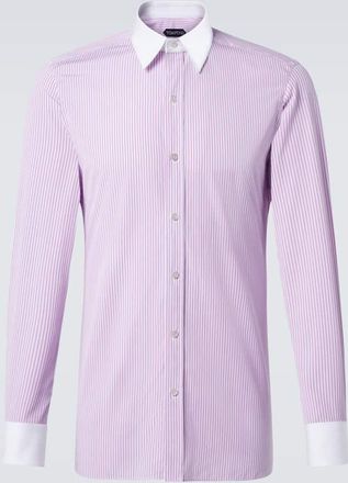 Tom Ford Striped cotton poplin shirt