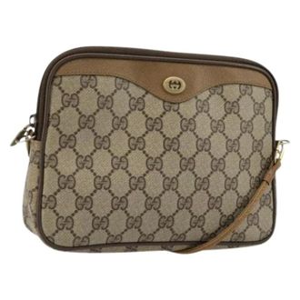 Gucci Pre-owned Cross Body Bags, female, Beige, Size: ONE SIZE Pre-owned Vintage Shoulder Bag