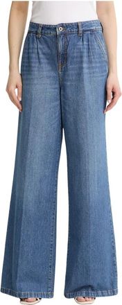Fracomina Camilla Flare Jeans - Dames - Loose Fit Jeans - Blauw - W29 - Katoen - Jeans