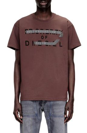 Diesel T-Norm Cotton Graphic T-Shirt in Coffee at Nordstrom, Size Medium