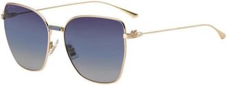 Etro Stijlvolle zonnebril met kleurrijke lenzen - Dames - Zonnebrillen - Geel - 60 MM - Accessoires