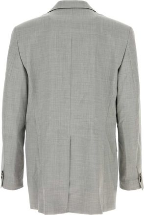 Loewe Mens Wool Blazer Gray Blazers