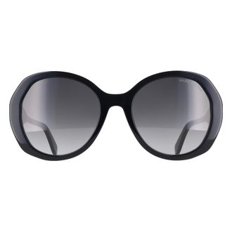 Marc Jacobs Round Womens Black Dark Grey Gradient 763/S - One Size