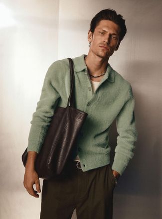Le 31 Mens Supple faux-leather Tote Bag