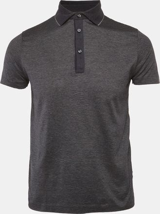 HUGO BOSS Boss By Hugo Boss Blue Jersey Teatina Polo T-Shirt