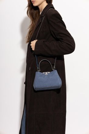 Tory Burch Eleanor Mini Suede Bag, Womens, Blue