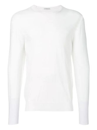 Paolo Pecora mock neck trui - Wit
