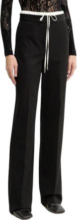 Marella Wijde Broek - Dames - Wijde Broeken - Zwart - S - Broeken