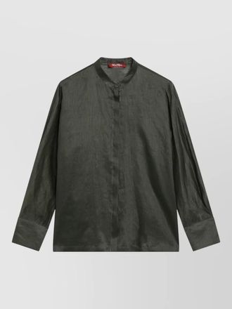 Max Mara womens jacket long sleeves mandarin collar