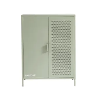 Pantone aparador de metal verde almendra h100cm