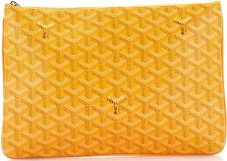 Goyard Senat Zip Pouch Coated Canvas MM