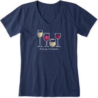 Life is good Crusher Lite V-Neck T-Shirt