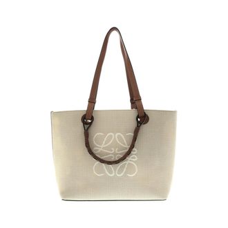 Loewe Canvas Leather Handbag Tote Bag (Pre-Owned)