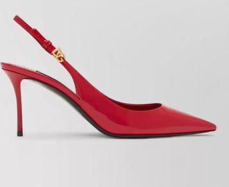 Dolce & Gabbana patent leather slingback mules